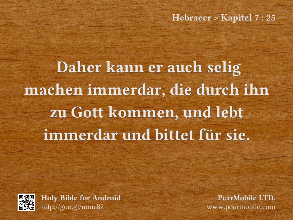 Hebraeer, Kapitel 7:25